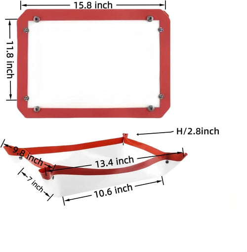 Locking Dials Silicone Fiber Baking Mat to Prevent Leaks, Nonstick Reusable Heat Resistant Baking Sheet Corners Snap Together to Form Leakproof Oven Liner